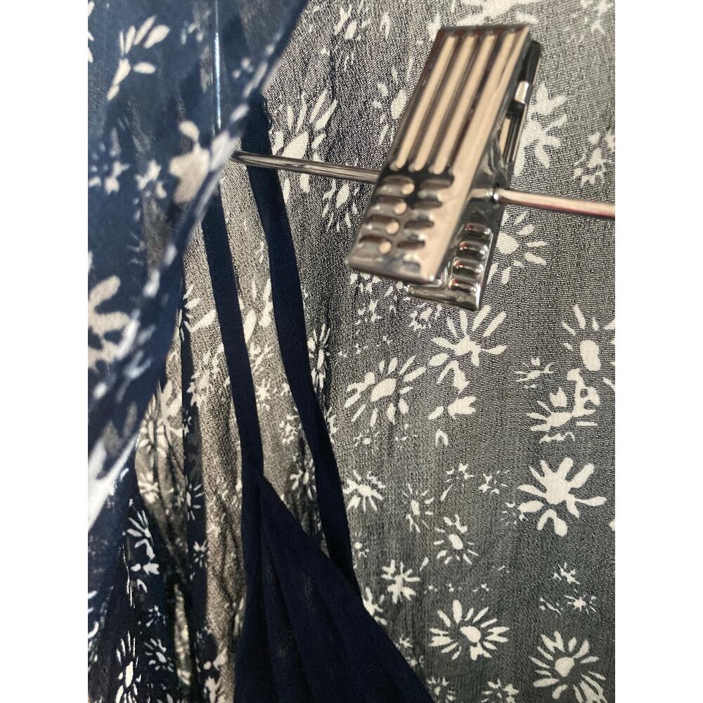 NWT Free People Wallflower Midi Maxi Dress Boho Navy Blue Floral Medium - Picture 10 of 11